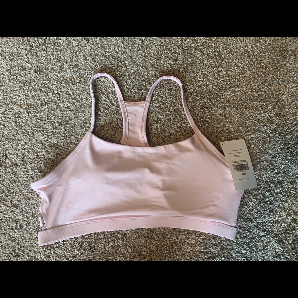 NWT Fabletics Peri Lace Up Sports Bra